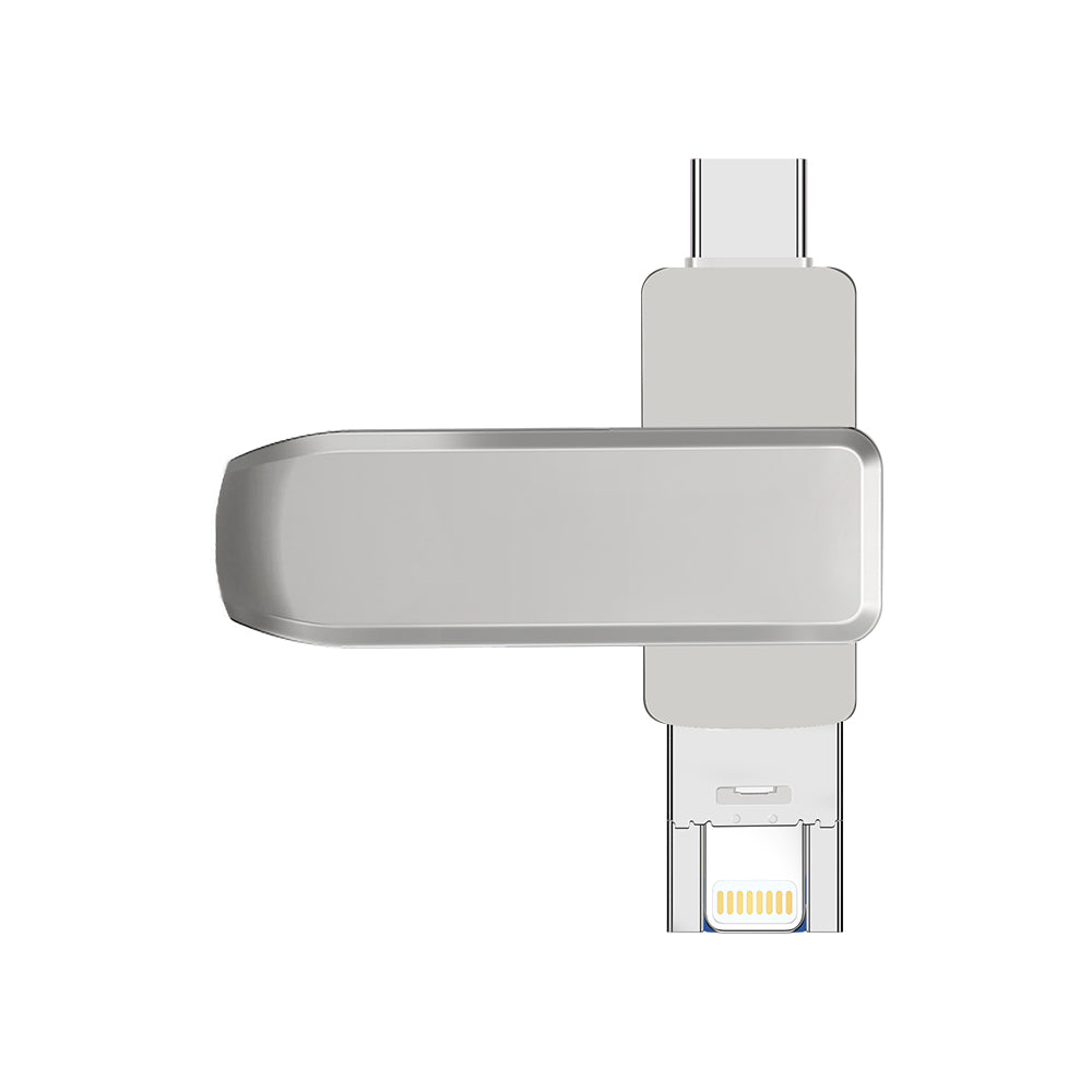 Turbo Memory 3-in-1 USB Flash Drive – USB-C & Lightning Phone Storage