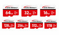Turbo Memory High-Speed MicroSDXC Card Class 10 U3 - 16GB to 1TB